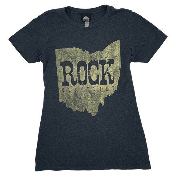 Rock & Roll Hall of Fame Tee Women’s M Gray Ohio Graphic Music Lover Shirt - Picture 2 of 10